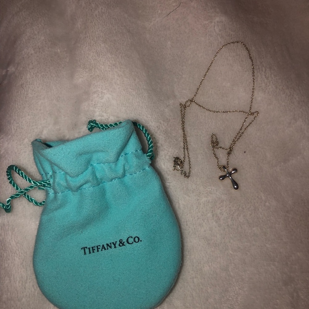 Tiffany and Co cross necklace